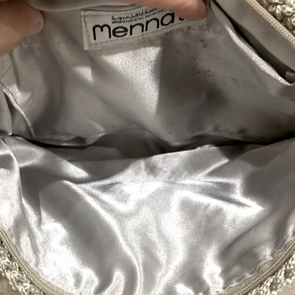 Taupe Bow Crochet Wristlet Women Bag - Picture 4 of 4